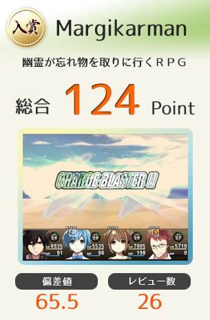 【入賞】Margikarman（マージカルマン）（幽霊が忘れ物を取りに行くＲＰＧ）総合124Point