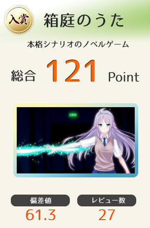 【入賞】箱庭のうた（本格シナリオのノベルゲーム）総合121Point