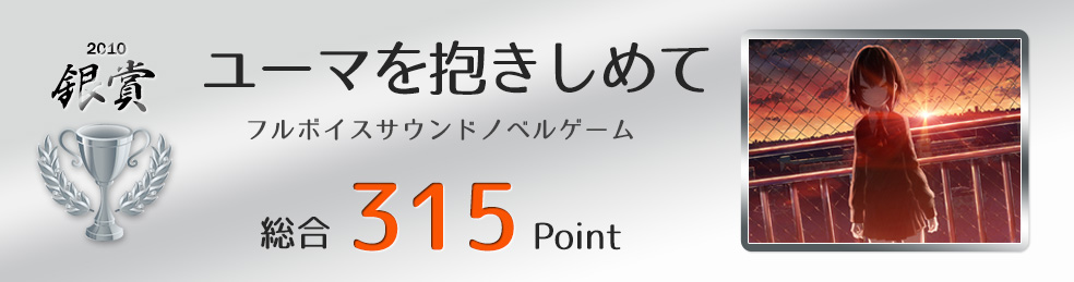 【銀賞】ユーマを抱きしめて（フルボイスのノベルゲーム）総合315Point