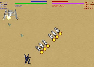 Rough Metalのゲーム画面「戦闘画面」