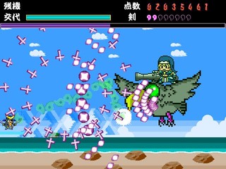 戦国妖怪大合戦のゲーム画面「大きな中ボス」