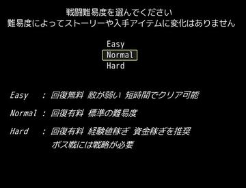 難易度は三つから選べます