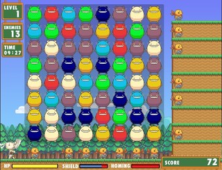 スワップパズルのゲーム画面「プレイ画面」