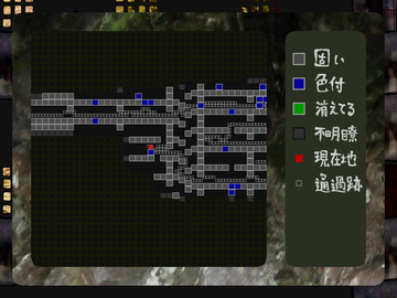 通った場所は地図に記されるので、迷ったら地図を開こう