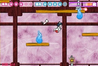 ねこ巫女ＡＣＴのゲーム画面「ゲーム画面」