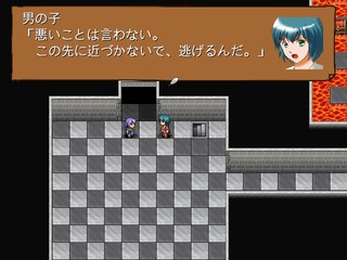 宝探し Starring Treasureのゲーム画面「遺跡には先に突入した同士がいる。」