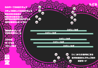 日記とポエムと僕のゲーム画面「コンフィング」