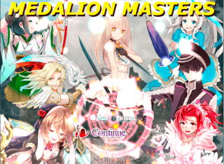 MEDALION MASTERSのゲーム画面「7人の主人公から選びます。お供もあります。」