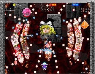 東方猫場撃のゲーム画面「ゆっくりの混沌」