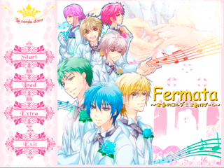 Fermata～金色のコルダ二次創作同人ゲーム～のゲーム画面「TOP画面」