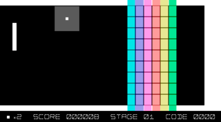 BreakBout+のゲーム画面「ある条件で出現するステージもあります」