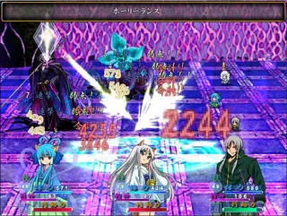 人界と魔界SP-神巫と神の理想郷-のゲーム画面「スピーディーテンポなバトル」