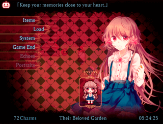 Pocket Mirror 日本語MOD版のゲーム画面「メニュー画面」