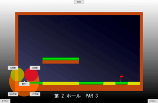 ぐるぐるごるふのゲーム画面「次のホールへ」