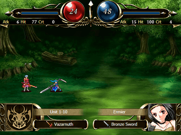 Combat screen