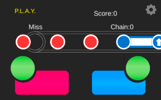 Rhythmic Notesのゲーム画面「ゲーム画面2」