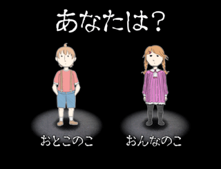 夏幽霊 -ナツユーレイ-のゲーム画面「あなたは男の子？それとも女の子？」