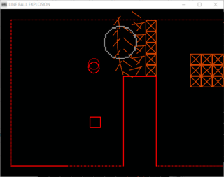 LINE BALL EXPLOSIONのゲーム画面「ゲーム画面」