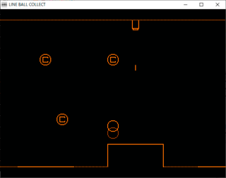 LINE BALL COLLECTのゲーム画面「あるステージ画面です。」