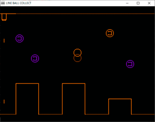LINE BALL COLLECTのゲーム画面「あるステージ画面です。」