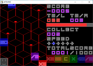 ATSUMEのゲーム画面「ステージ画面です。」