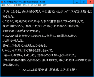 海の彼方の常若の国 第九章のゲーム画面「ゲーム本編」