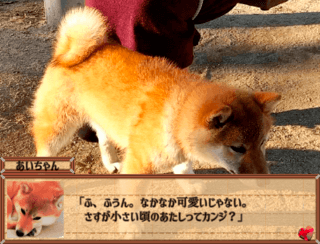 あいちゃんとの一日のゲーム画面「子犬の頃の思い出」