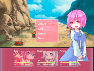 CUTE&FANTASY3 -A New Adventure-のゲーム画面「Battle scene」