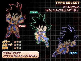 Legend of DRAGONBALL Sのゲーム画面「ゲーム初心者でも遊べるよう工夫しました。」