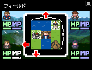 3x3SAGA【3x3マスRPG】ver1.1.3のゲーム画面「3x3マスのマップ画面」