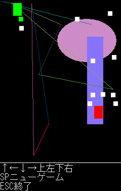 トランス弾幕STG2023_1のゲーム画面「ゲーム画面」