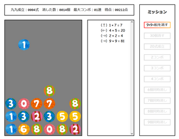 PCでのゲーム画面です