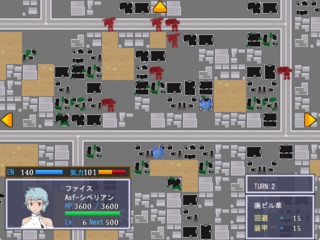 防術機大戦T.A.L.外伝 Season1のゲーム画面「MAP画面」