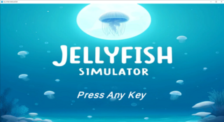 Jellyfish Simulatorのゲーム画面「タイトル画面。」