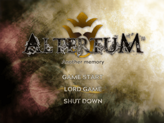 Altertum -Another memory- Ver2.12cのゲーム画面「タイトル画面」