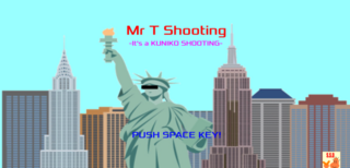 Mr.T Shooting -It's a KUNIKO's Shooting-のゲーム画面「タイトル画面です」