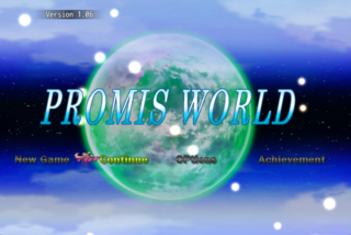 PROMIS WORLDのゲーム画面「タイトル画面」