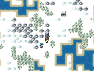 魔導士のゲーム画面「雪深き大地。待ち受けるのは……。」