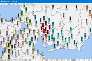 戦国シミュレーションゲーム ～戦国時代Light／DX～のゲーム画面「この画面をベースにゲームは進行します」