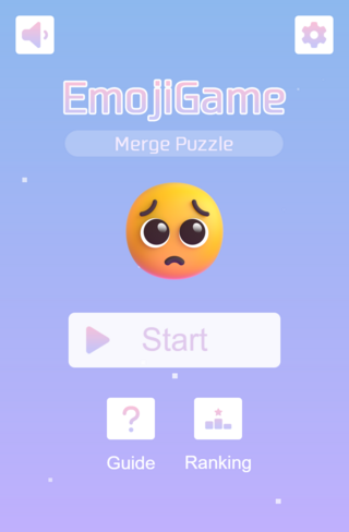 EmojiGameのゲーム画面「タイトル画面」