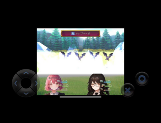 ルナスティア -忘却の少女と魔法学校-のゲーム画面「スマホでのプレイ向けに仮想ゲームパッド対応」