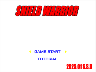 SHIELD WARRIORのゲーム画面「タイトル画面!」