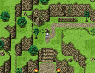 夢幻の塔と終わる世界のゲーム画面「マップは全てオリジナルの構成(いわゆるデフォルトマップは使っていません)」