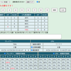 HIT&BLOW ヒットアンドブローのイメージ