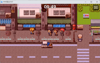 ウワサ探偵クラブのゲーム画面「謎解きでシナリオが進行します」