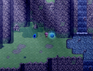 ソルシエール年代記 ~時を越えし者たち編~のゲーム画面「錬成に必要な素材はダンジョンで採取」