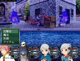 ソルシエール年代記 ~時を越えし者たち編~のゲーム画面「戦闘画面」