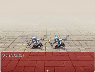 スターゲート 不動の剣士のゲーム画面「色々なモンスターが主人公たちに襲い掛かる。」