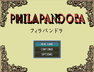 Philapandora フィラパンドラのゲーム画面「タイトル画面」