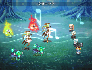 Lethe Charge【Windows版 / ブラウザ版】のゲーム画面「スキルやアイテムを駆使して敵を蹴散らせ！」